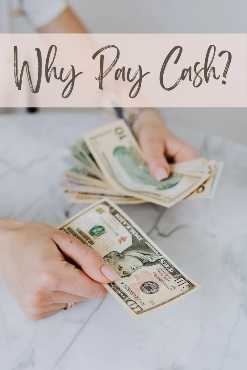 Woman counting cash